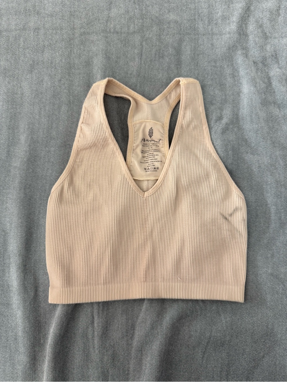 FP Movement by Free People free throw Ribbed V-Neck Racerback Bralette